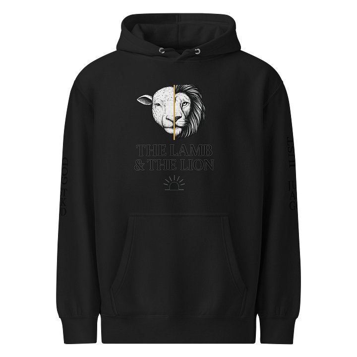 Lamb & Lion Split Face Premium Hoodie product image (1)