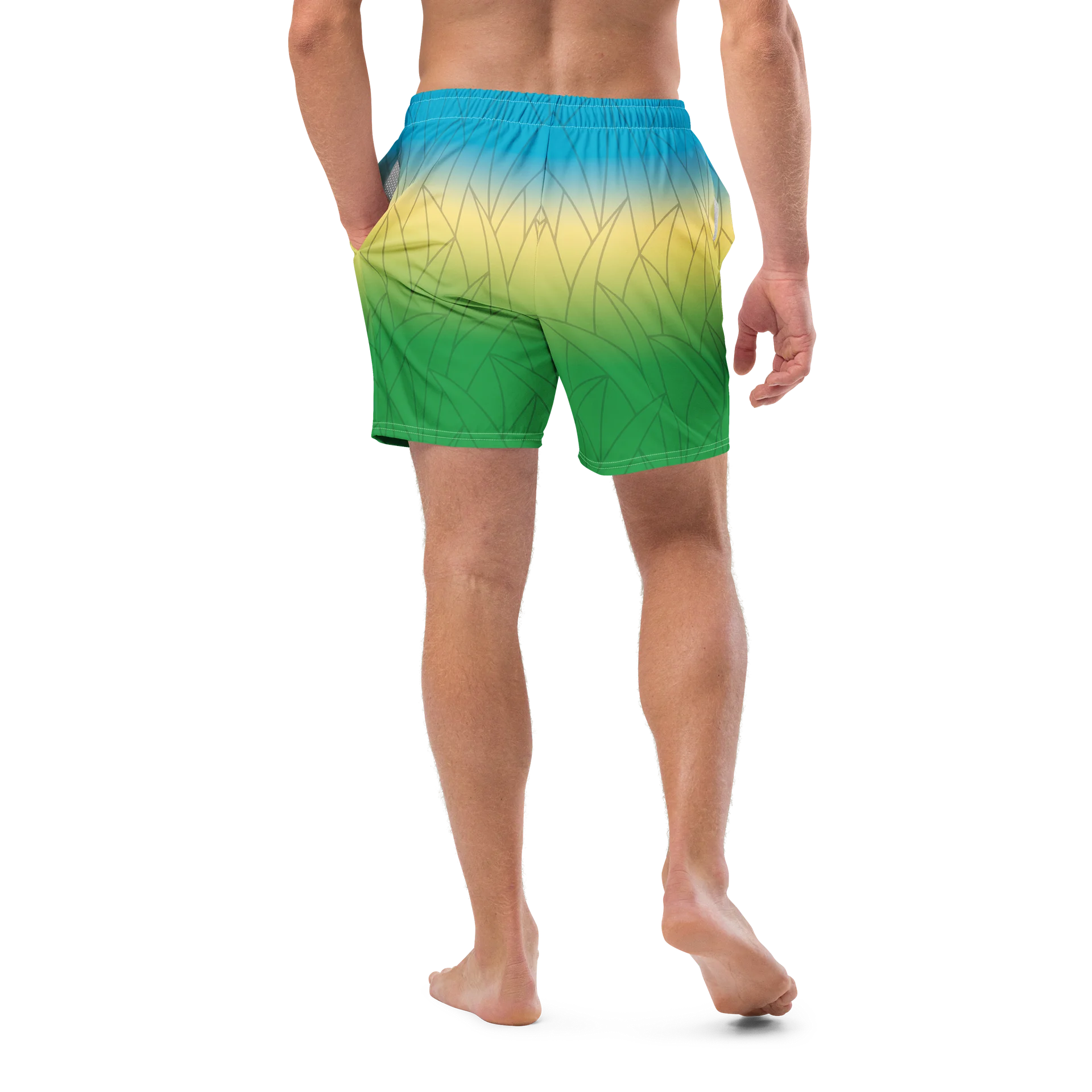 Michigan Waves™ Beach Grass Swim Trunks product image (10)
