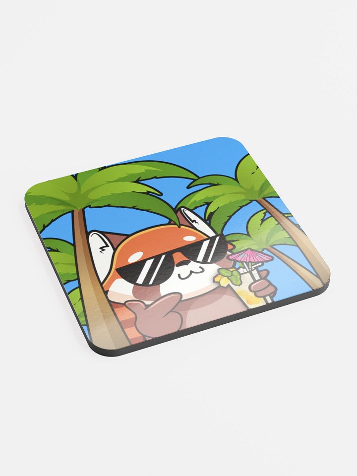 Stay Tropical - Glossed Cork Coaster product image (2)