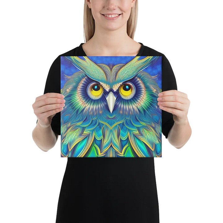 Fantasy Fractal Owl Art - v3 product image (2)