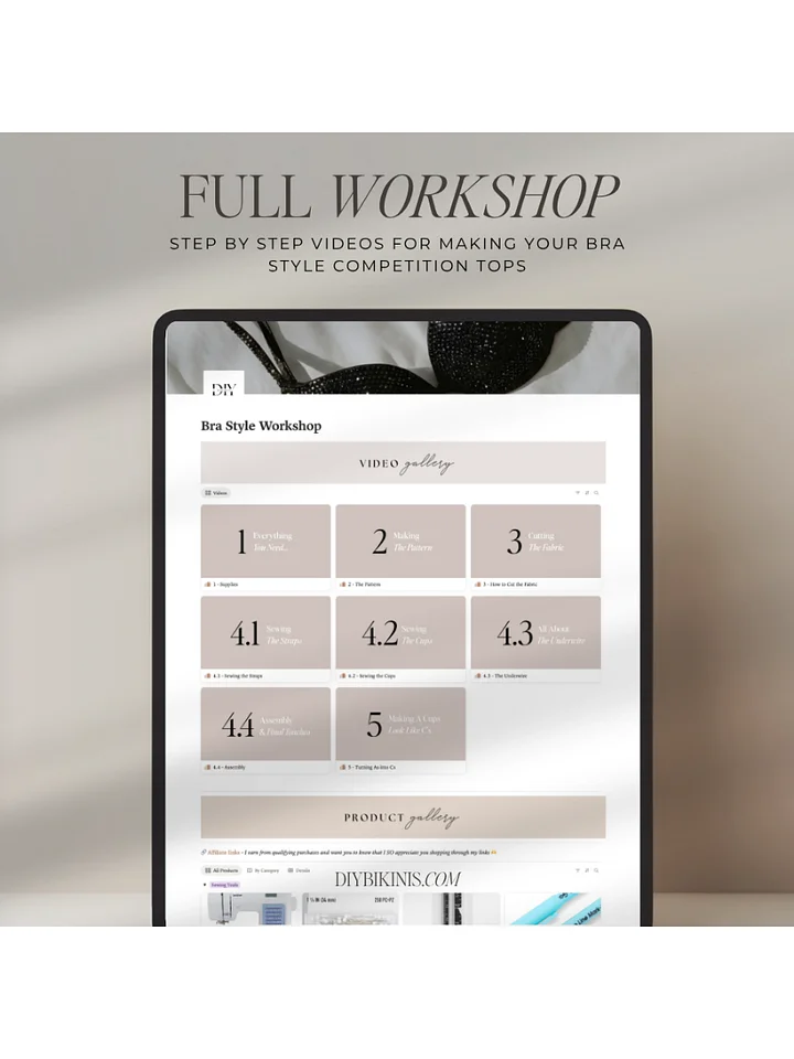 How to make a Bra Style Competition Top Step by Step Workshop product image (2)