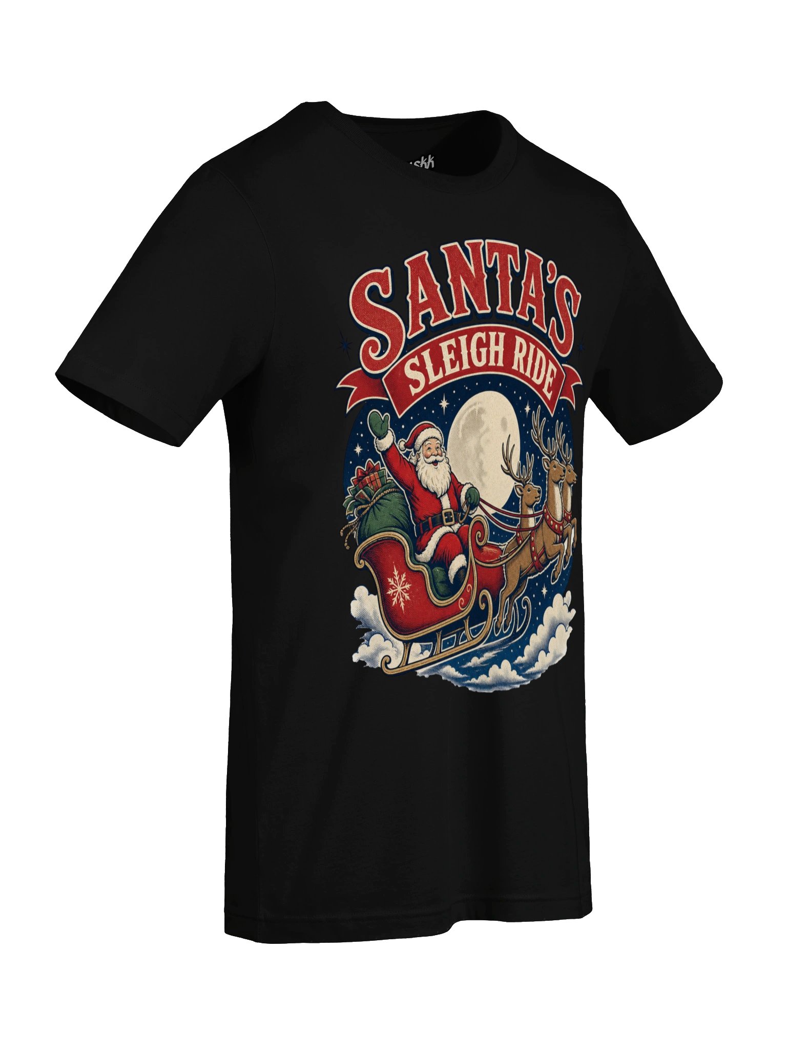 Santa’s Sleigh Ride Christmas Tee product image (58)