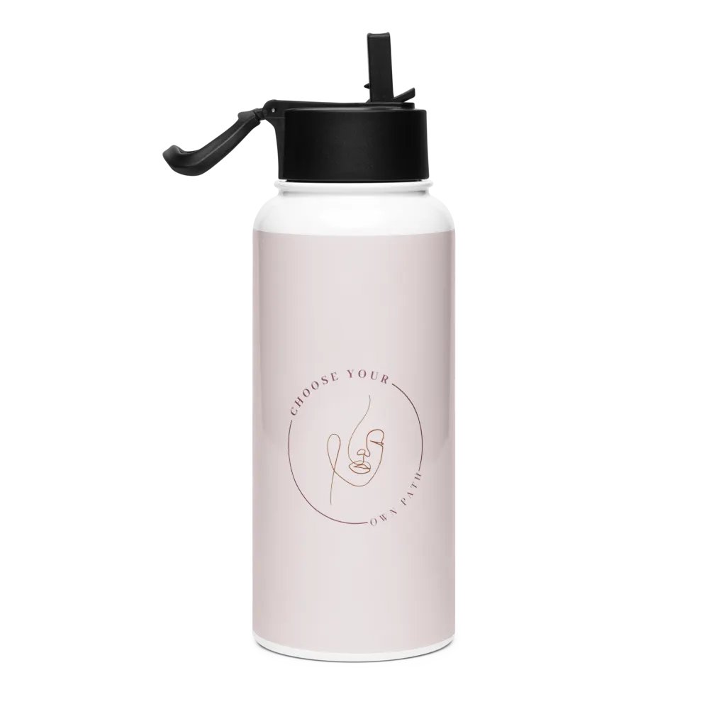 Stainless Steel Water Bottle with a Straw Lid SWFB0112 product image (2)