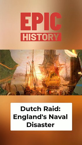 The Royal Navy's darkest hour 🔥⚓ June 1667: Dutch fire ships breach the Medway. English pride burns. Upnor Castle's desperate...