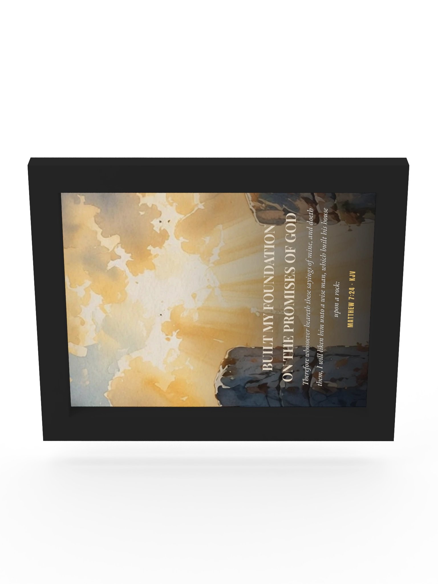 Built on the Promises — Matthew 7:24 Wall Art product image (10)