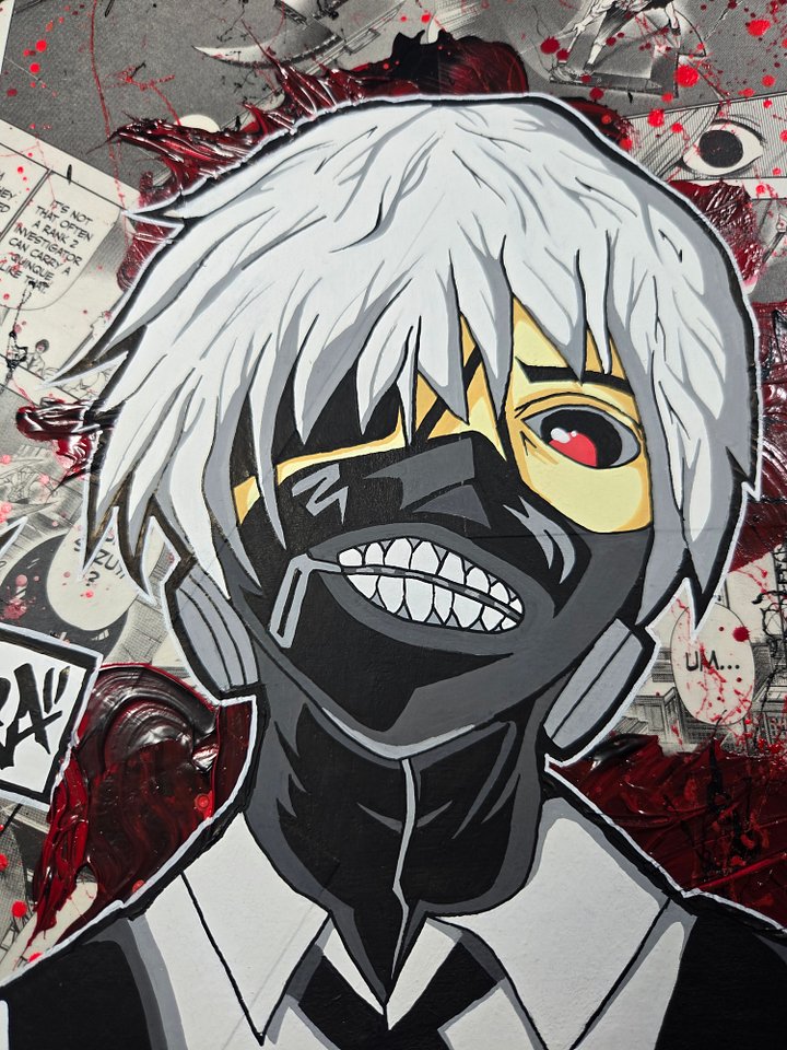 One Eye'd Ghoul ( Wrapped Canvas Painting ) 12' x 24' product image (2)