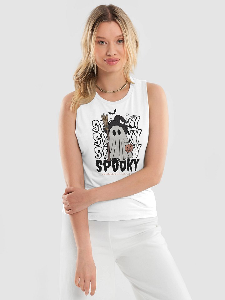 Stay Spooky Witch Ghost Racerback Muscle Tank product image (2)