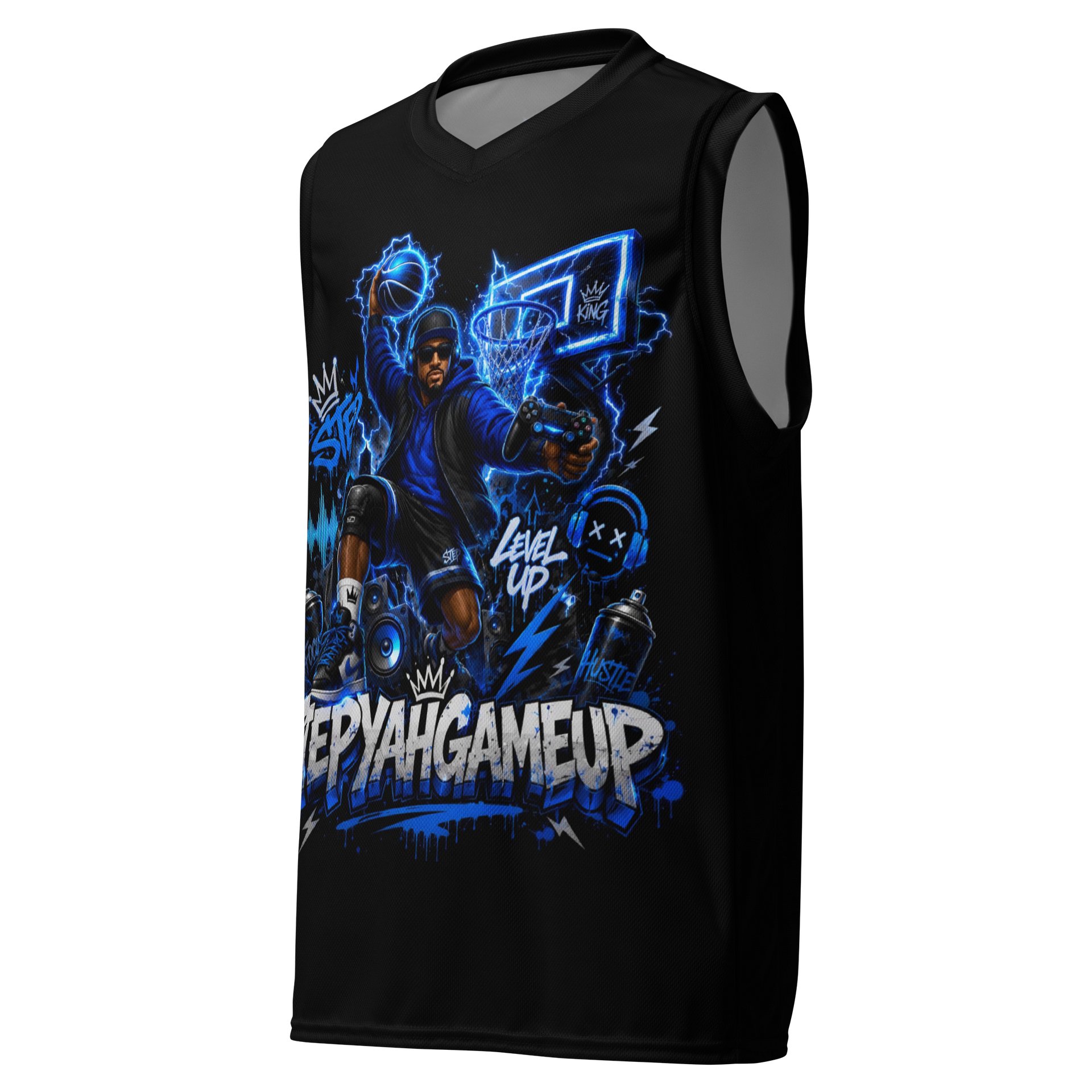 StepYahGameUp — Basketball Dunk | Unisex Jersey product image (1)
