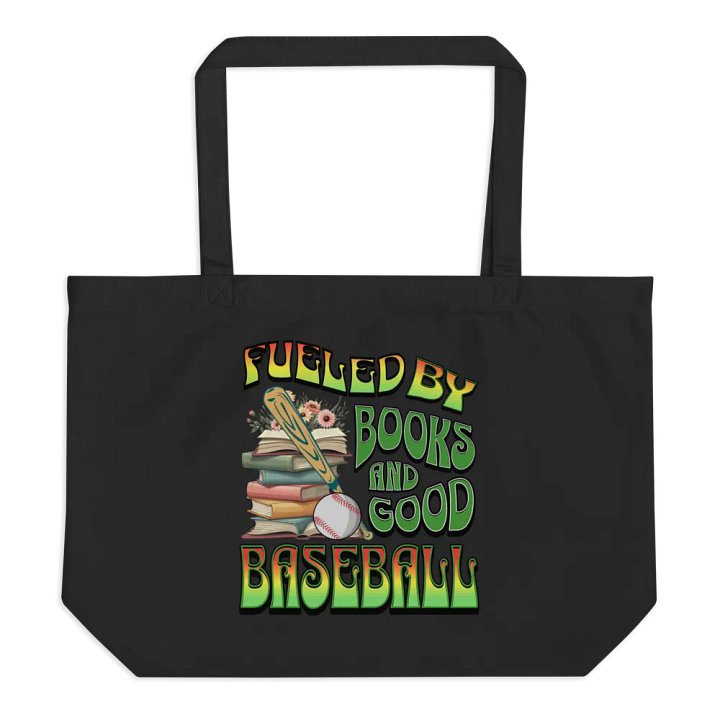 Fueled By Books And Good Baseball Literary Sport Tote product image (1)