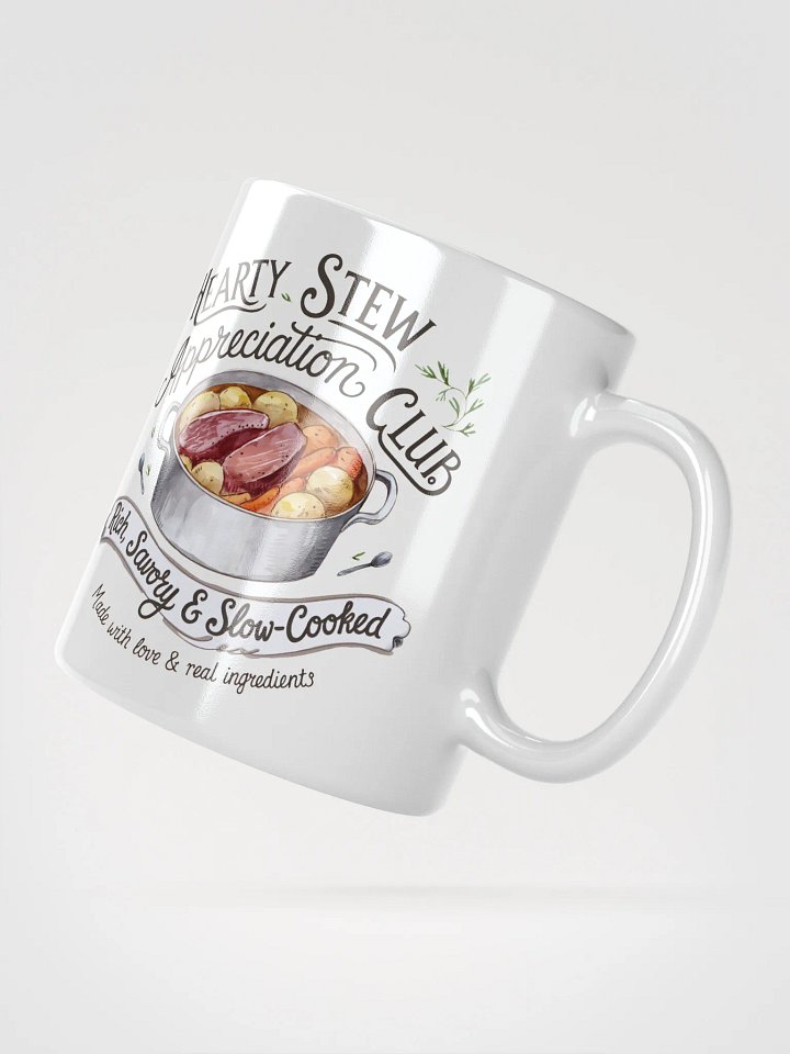 Hearty Stew Appreciation Club White Glossy Mug product image (6)
