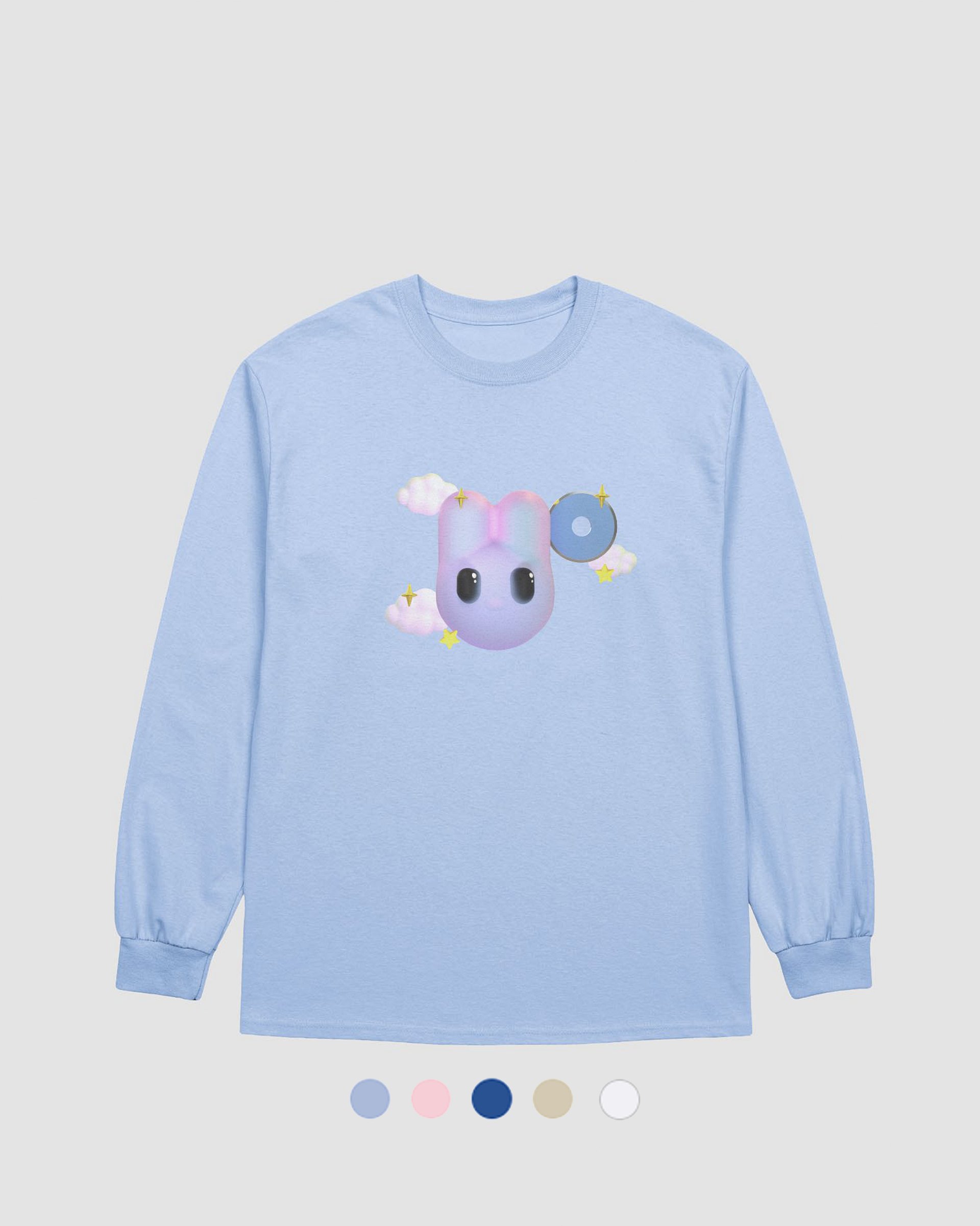 3D bunny long-sleeve product image (1)