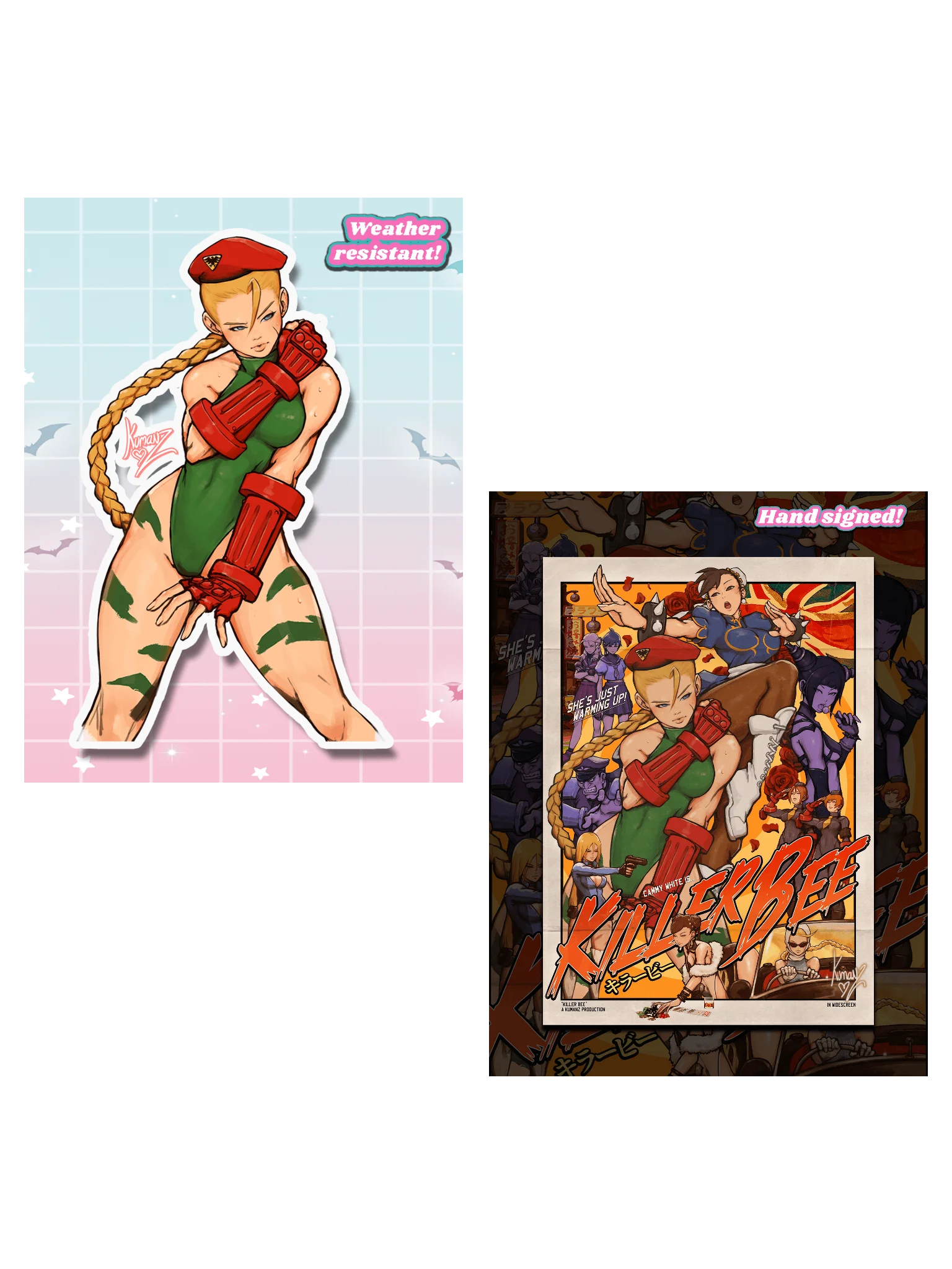 Killer Bee Signed Print + XL Sticker product image (1)
