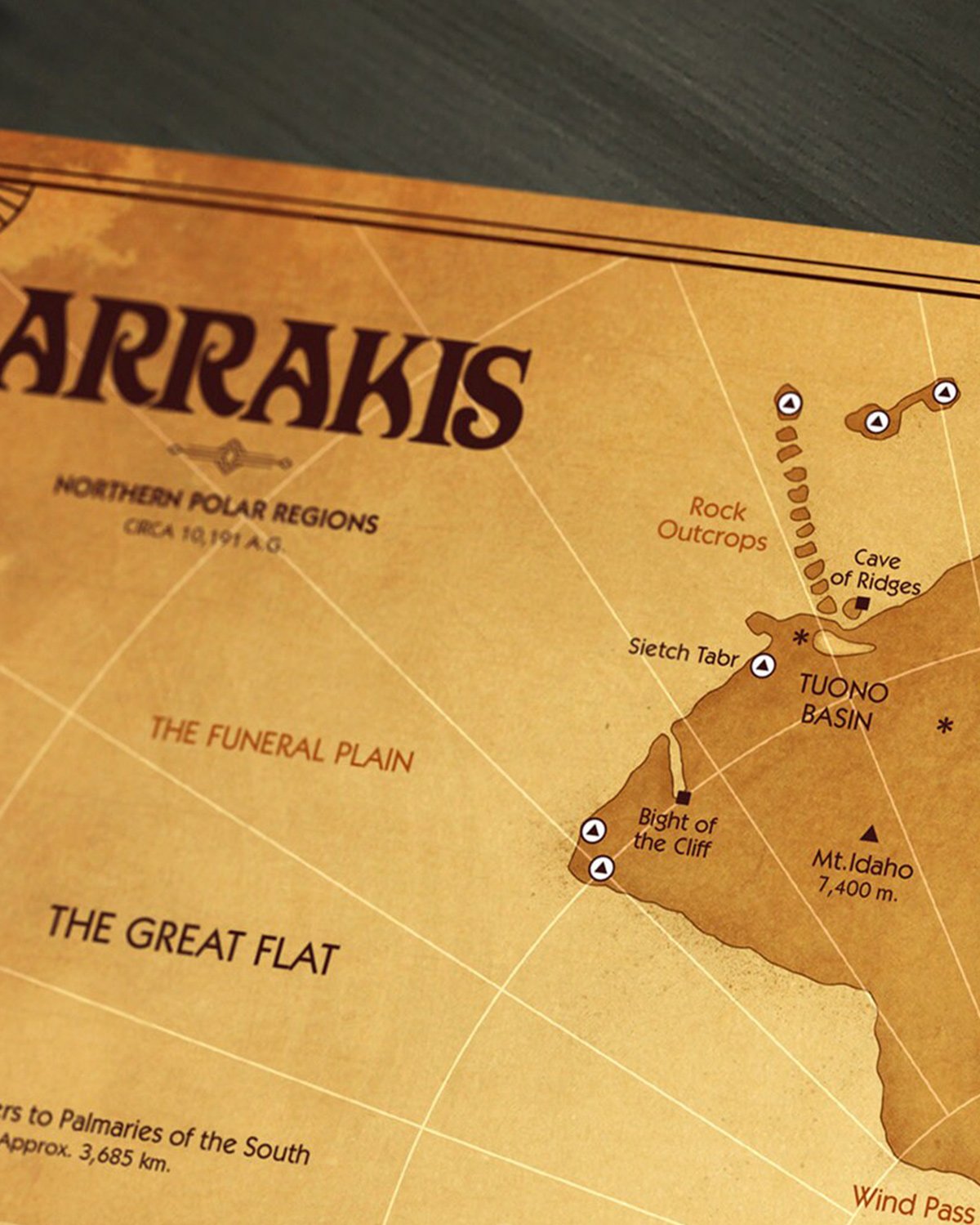Arrakis map - Art print product image (2)