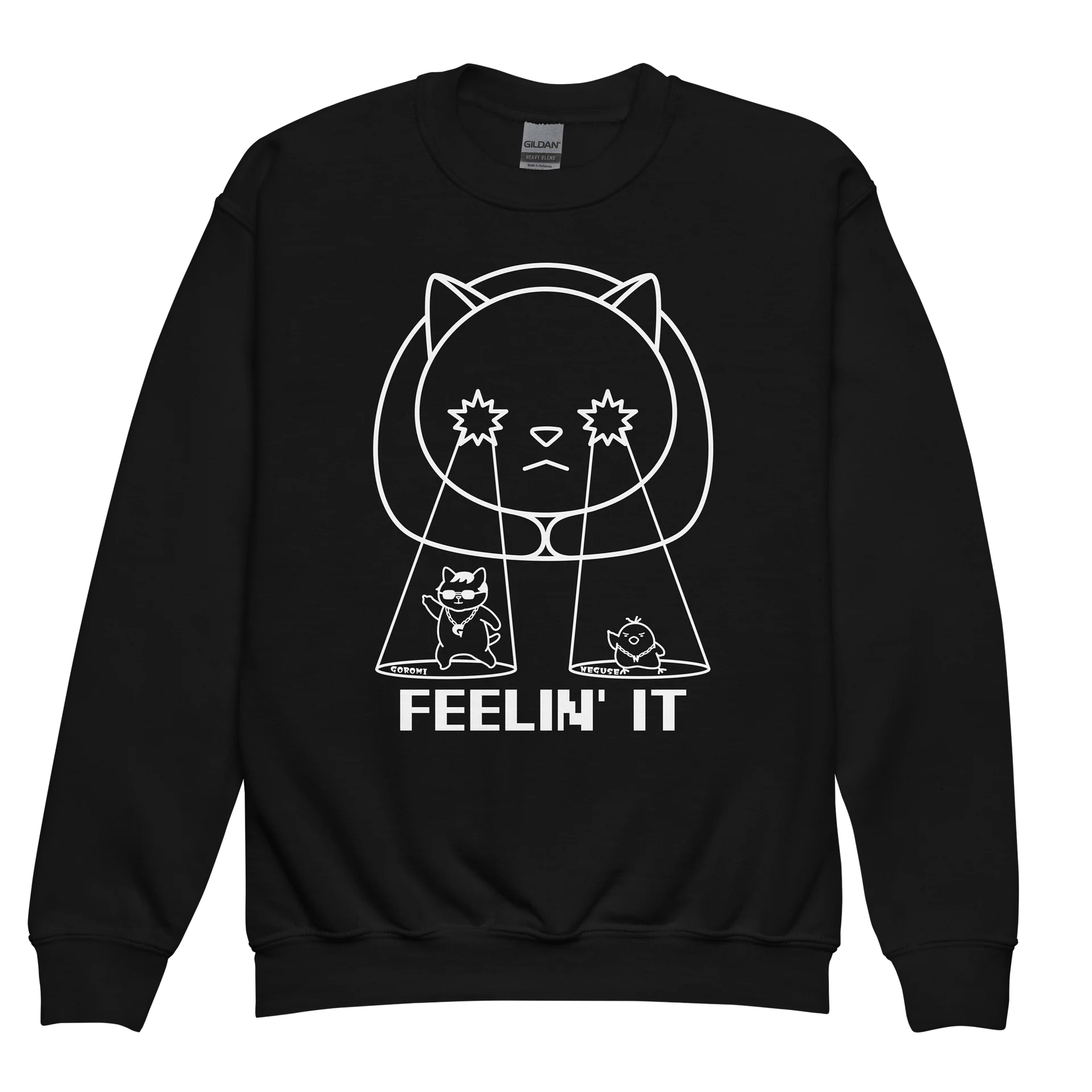 Goromi the Cat (Surreally Spotlighted Dancing) - Unisex Youth Sweatshirt product image (1)