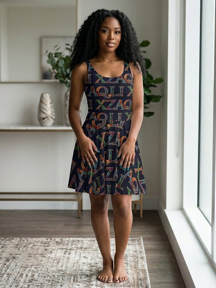 XZAQLI Prism Monogram Skater Dress product image (2)