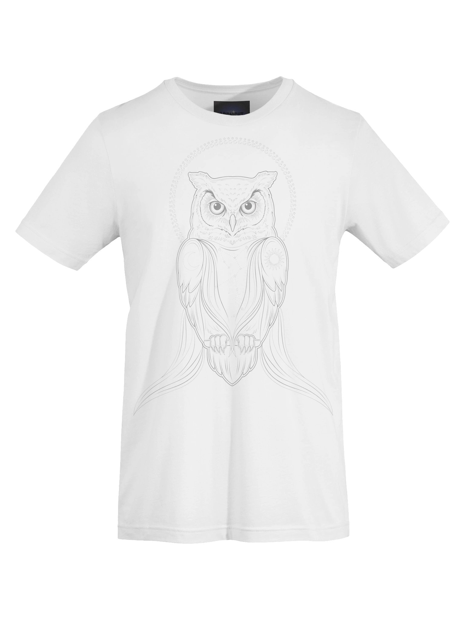 Mystic Owl Neon Line Art Tee product image (50)
