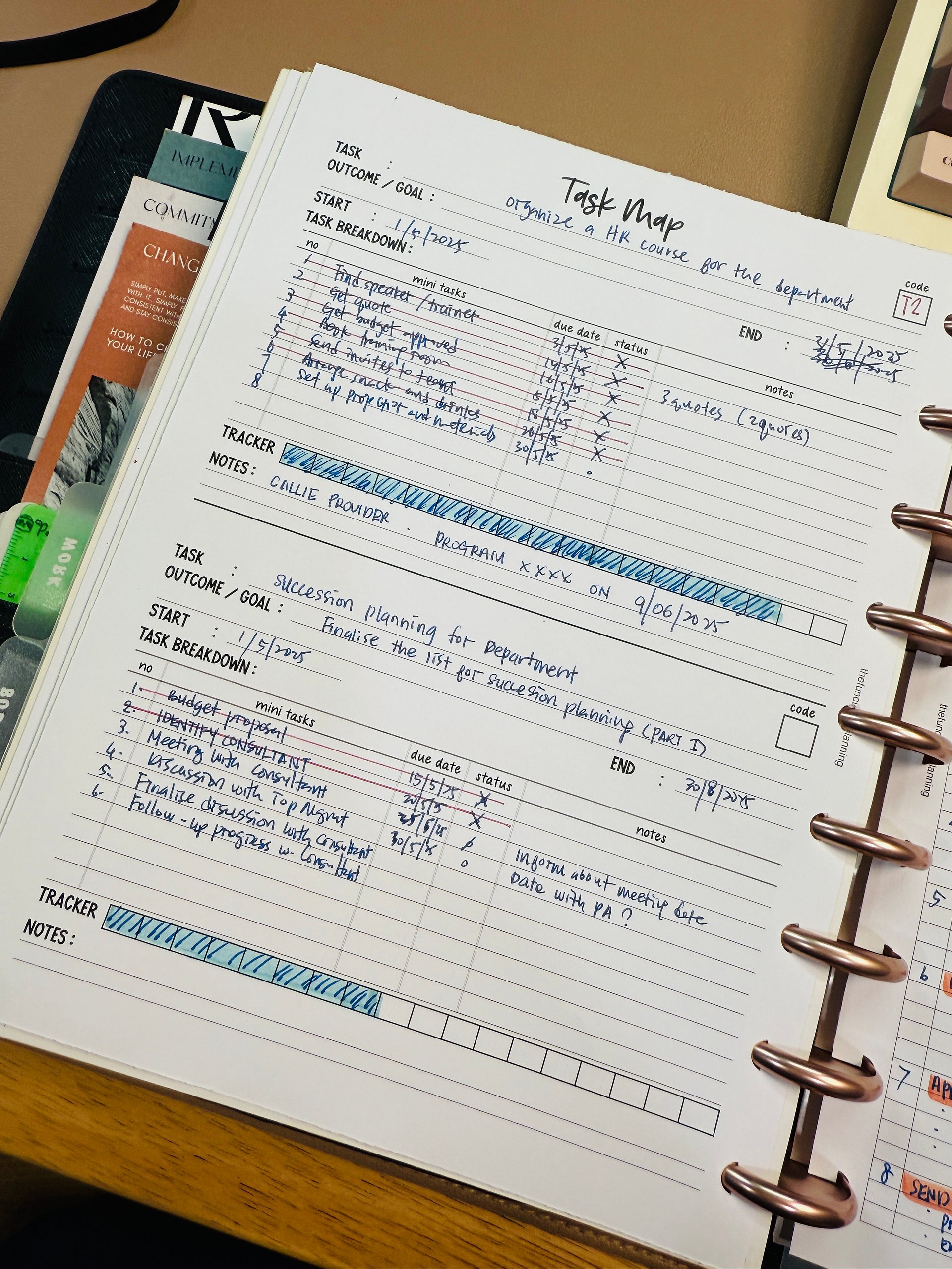 Task Map Planner Insert | Manage Big Tasks Easily | Letter size product image (1)