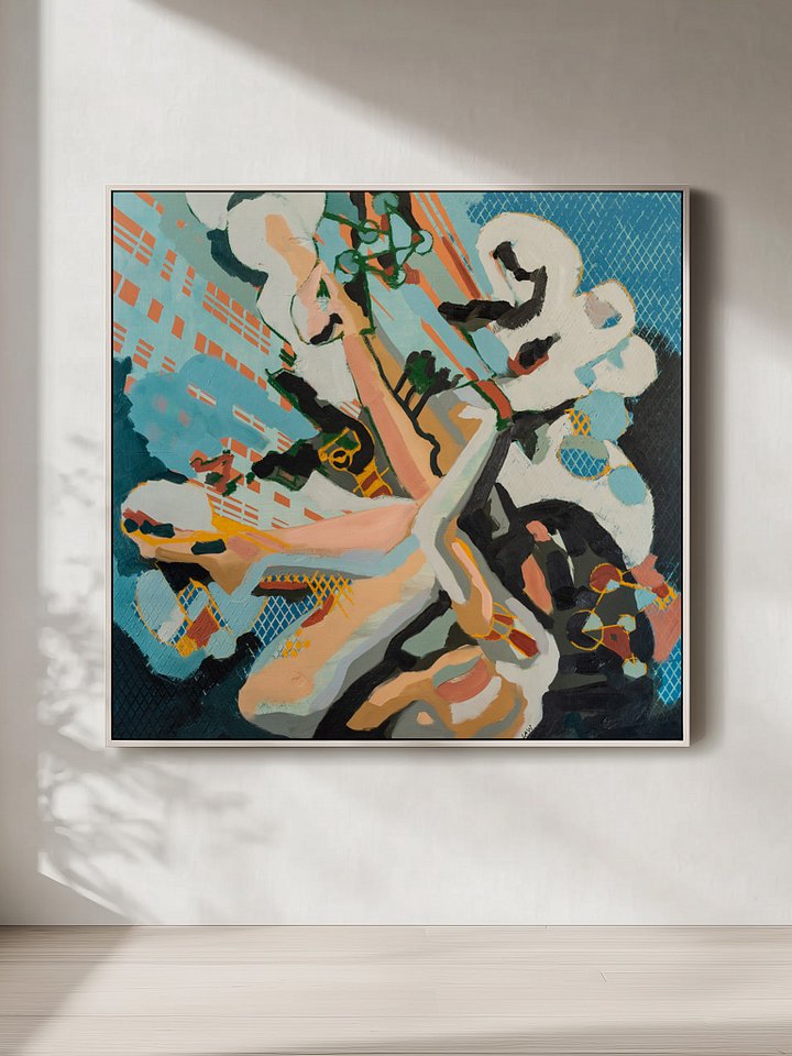 Forgone Love – Abstract Mixed Media Canvas Print | Contemporary Emotional Wall Art with Expressive Texture and Modern Color Palette product image (2)
