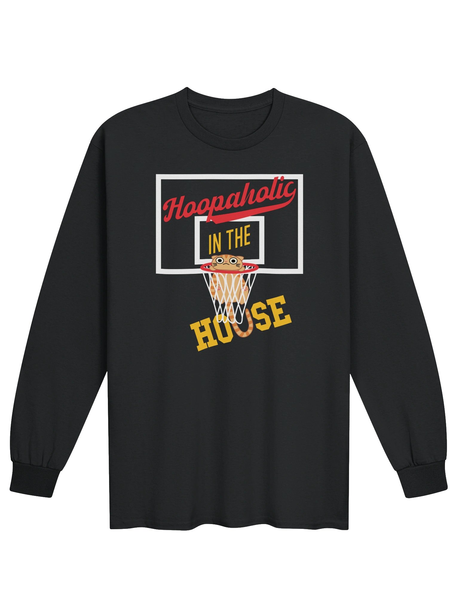 Basketball Cat (Hoopaholic IN THE HOUSE) - Unisex Adult Long Sleeve T-shirt product image (1)