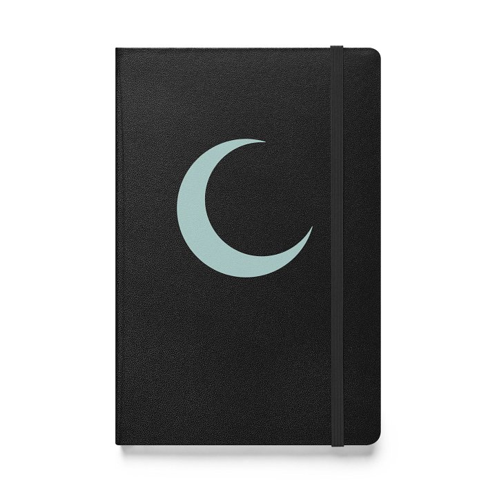 Crescent Moon Notebook – Light Mist Print product image (1)