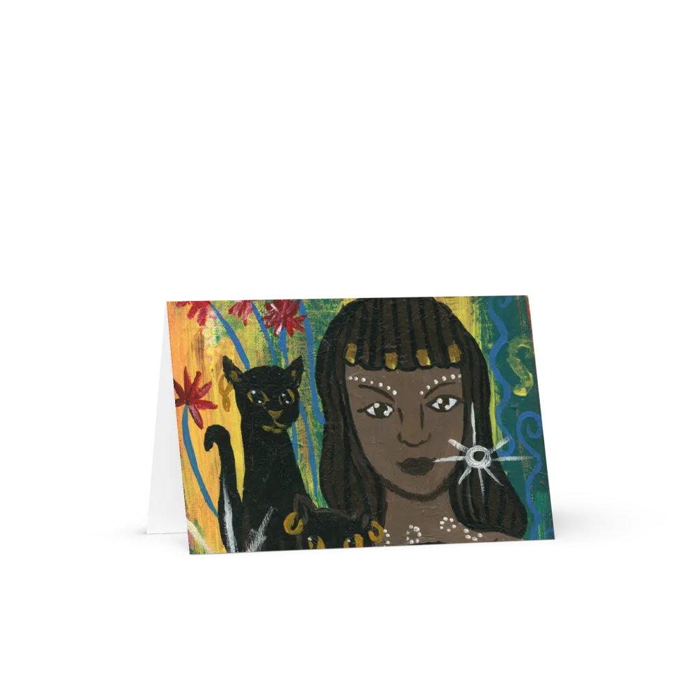 Goddess Bastet Greeting Card product image (1)
