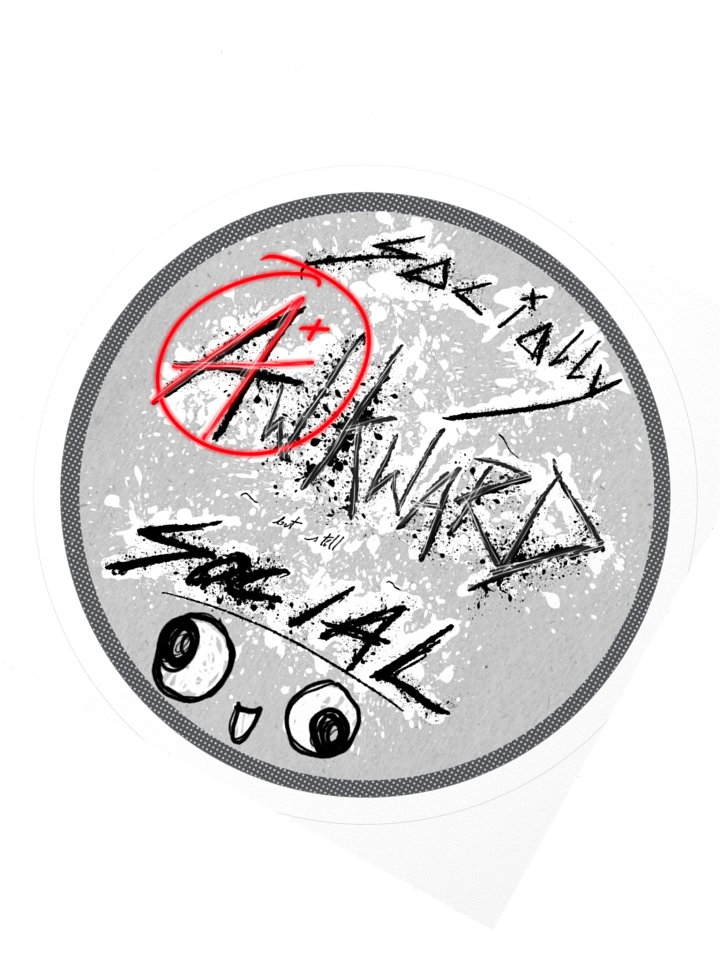Socially Awkward but Still Social Sticker product image (5)
