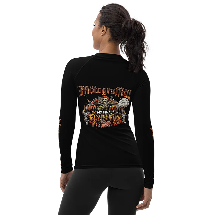 Women's MötoGraffitti Final Flyin Fux Tour Long Sleeve "Rash Guard"Tee Safety Orange product image (2)