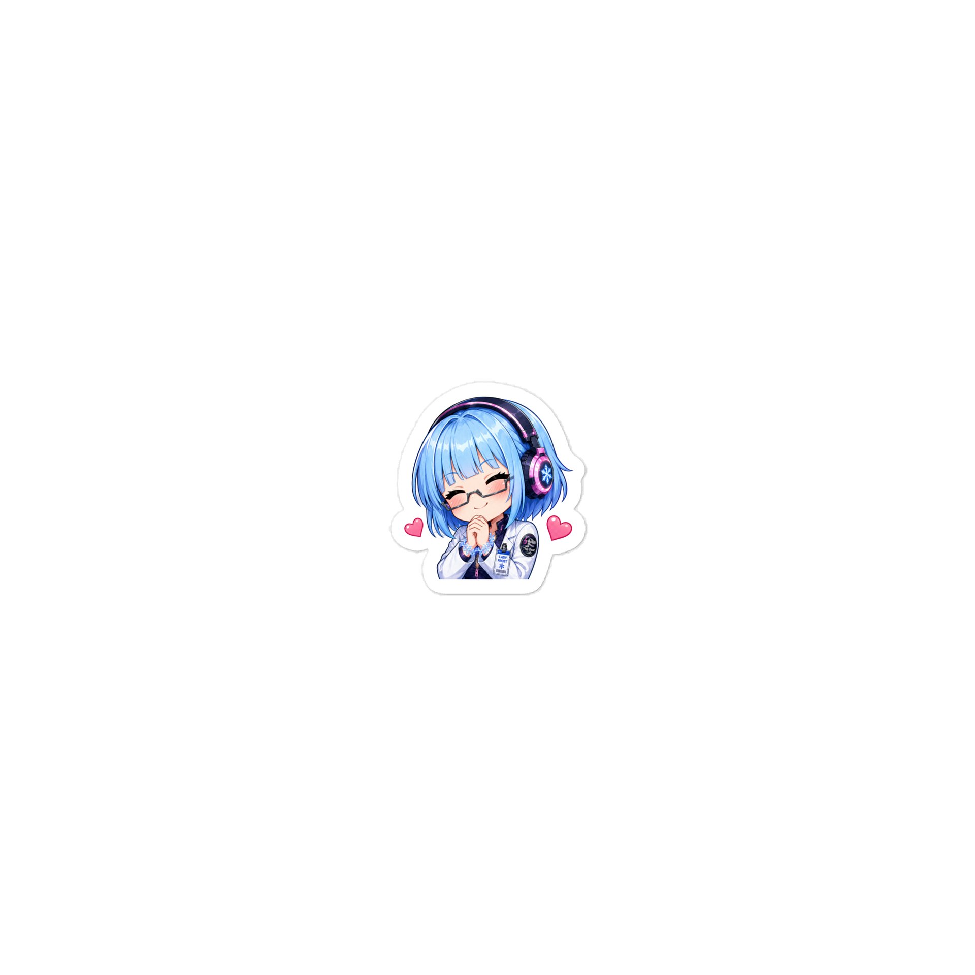 Lady Frost Love Emote - Die Cut Sticker product image (2)