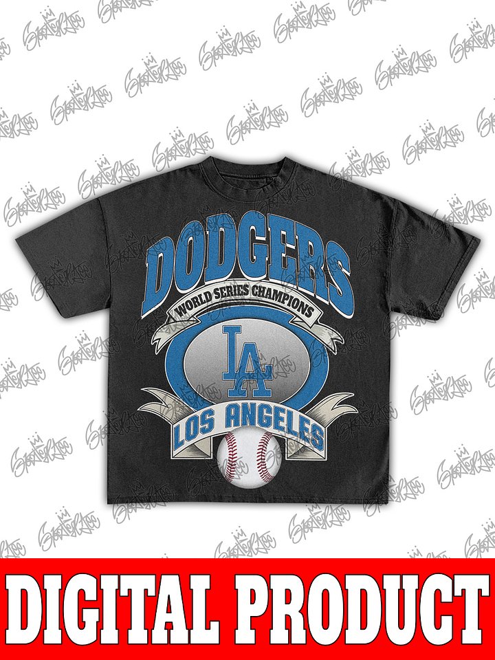 Los Angeles Dodgers World Series Champions Metallic Shield Graphic product image (1)