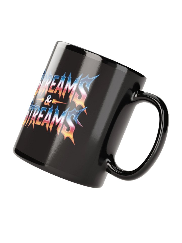 Electric Screams & Streams Black Glossy Mug product image (2)