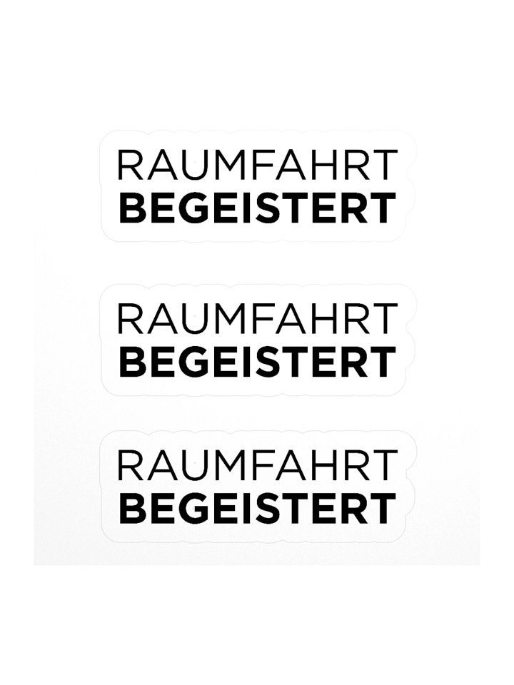 RAUMFAHRT BEGEISTERT Sticker product image (2)