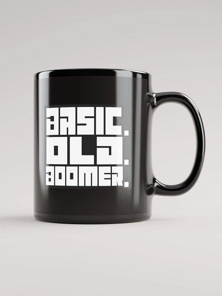 BASIC OLD BOOMER BLACK MUG product image (1)