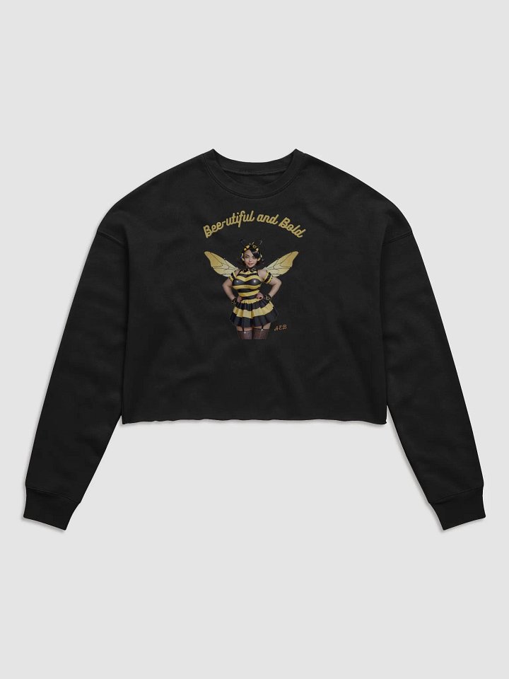 Bee-utiful and Bold Women's Fleece Crop Sweatshirt product image (2)