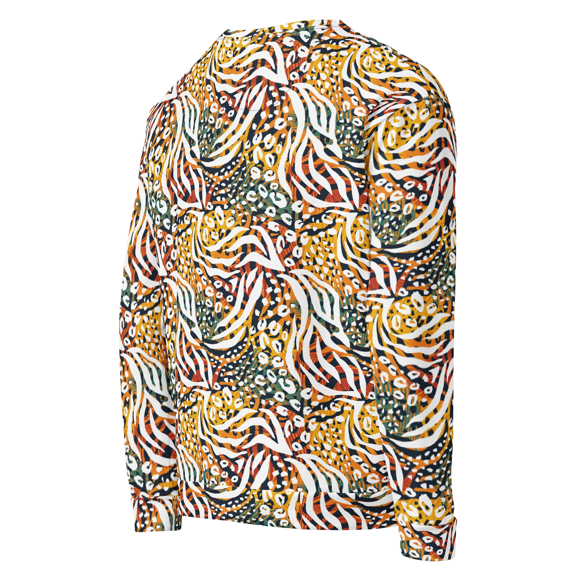 Stylish Recycled Unisex Sweatshirt with Bold Animal Print product image (5)