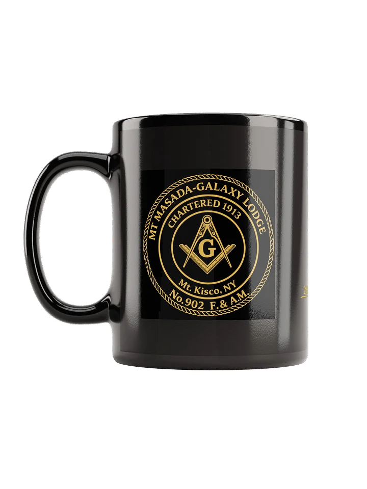 MMG Masonic Emblem Black Glossy Mug product image (1)