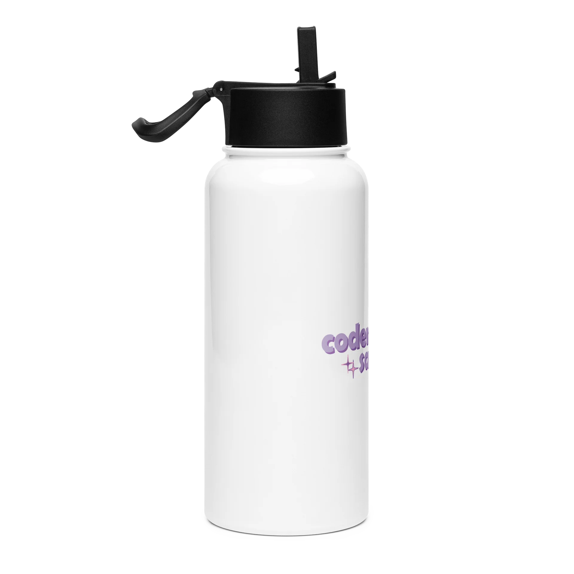 Codenamesam Logo Bottle with Straw (Purple & Pink) product image (3)