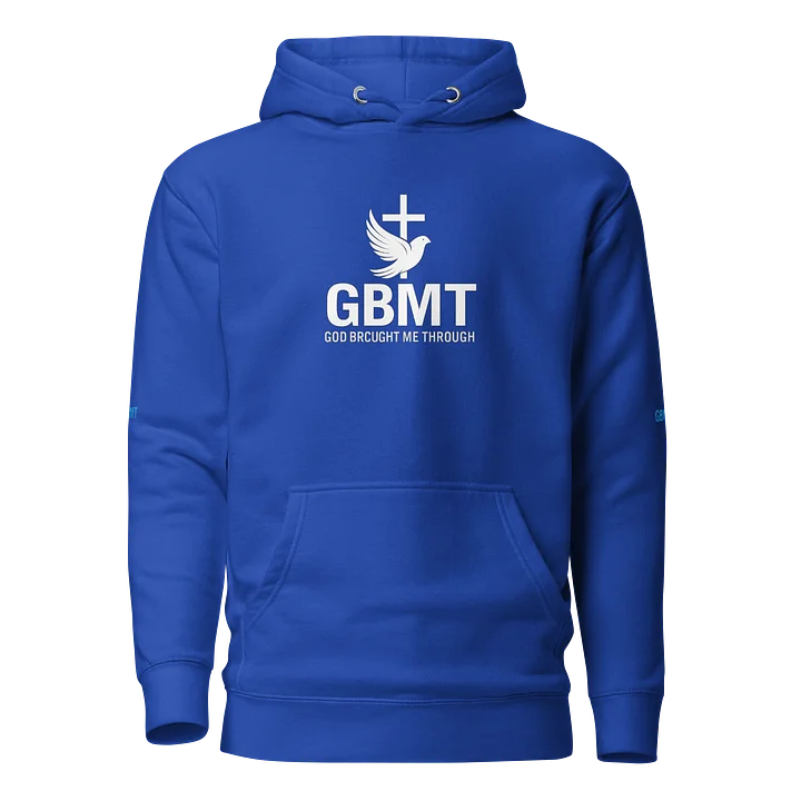 GBMT “God Brought Me Through” Blue Faith Hoodie | Real Survivor Collection product image (1)