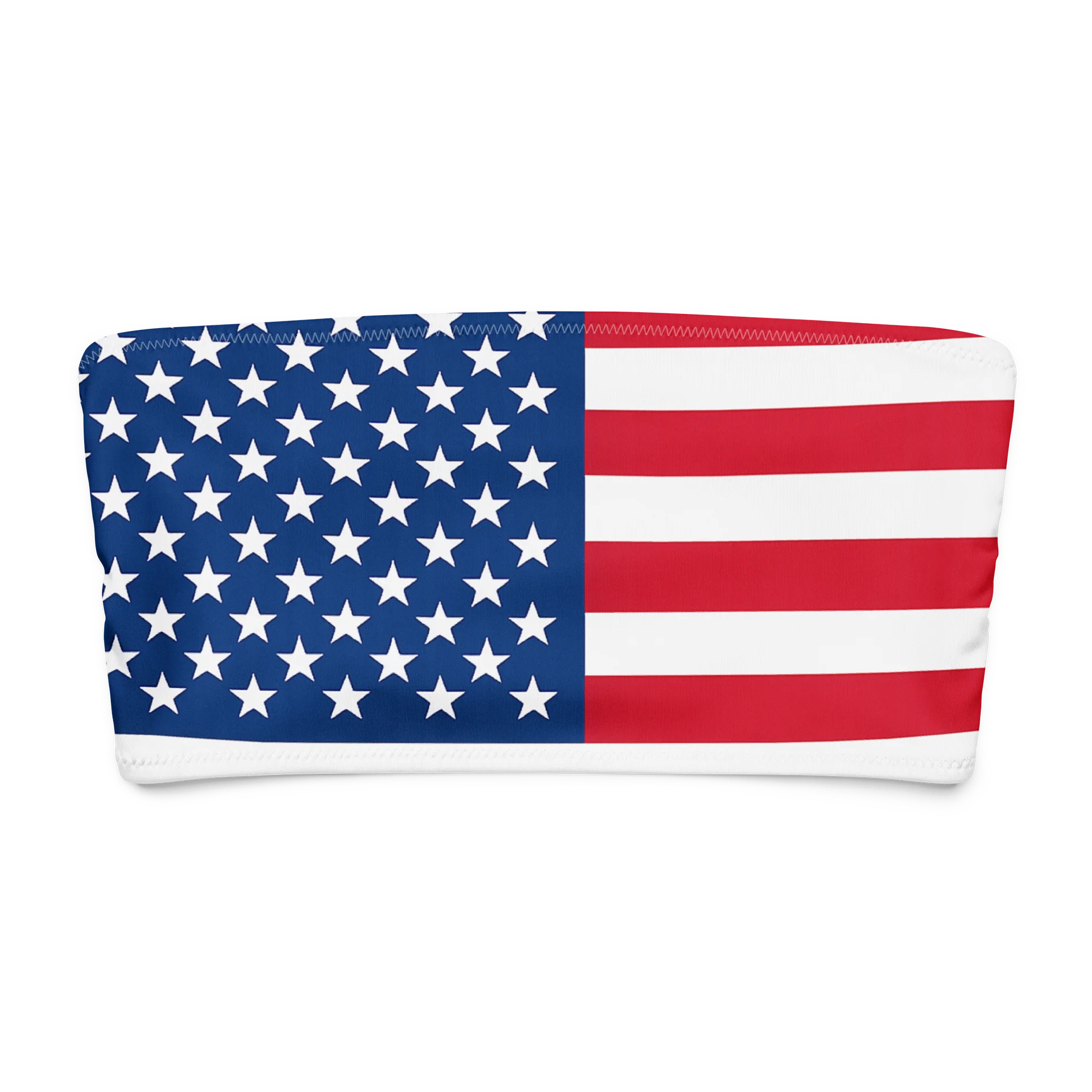 Patriotic Abstract Flag Bandeau Bikini Top product image (9)