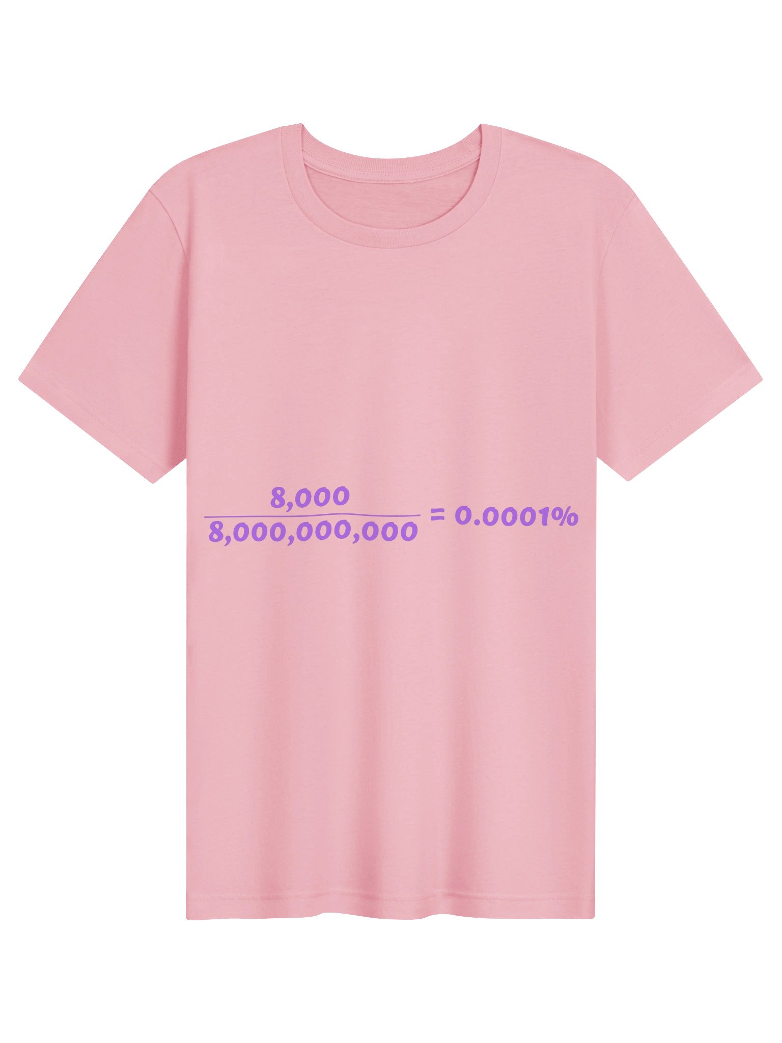 8 OVER 8 BILLION — Tee (Pink) product image (1)