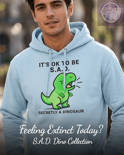 Sad is allowed here.

The S.A.D. Dino collection was made for the days when your feelings are loud, heavy, and very much invi...