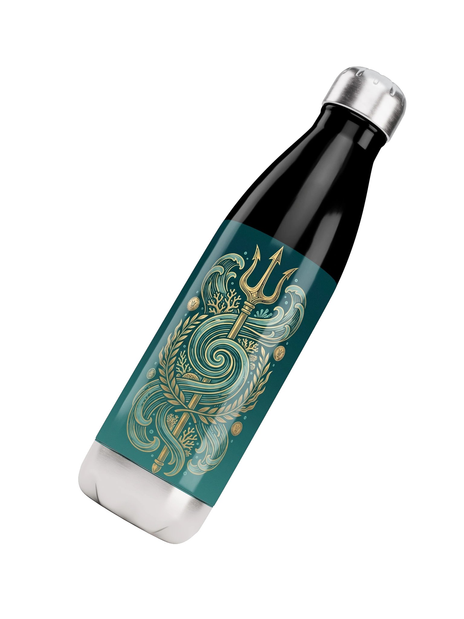Poseidon Trident Stainless Steel Water Bottle – Greek Mythology Ocean Design product image (6)