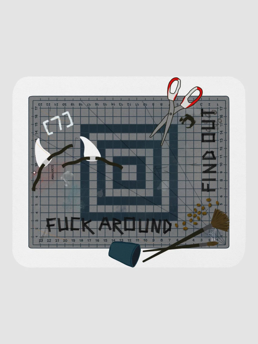 ASolid[7] Craft Desk Mouse Pad (White) product image (2)