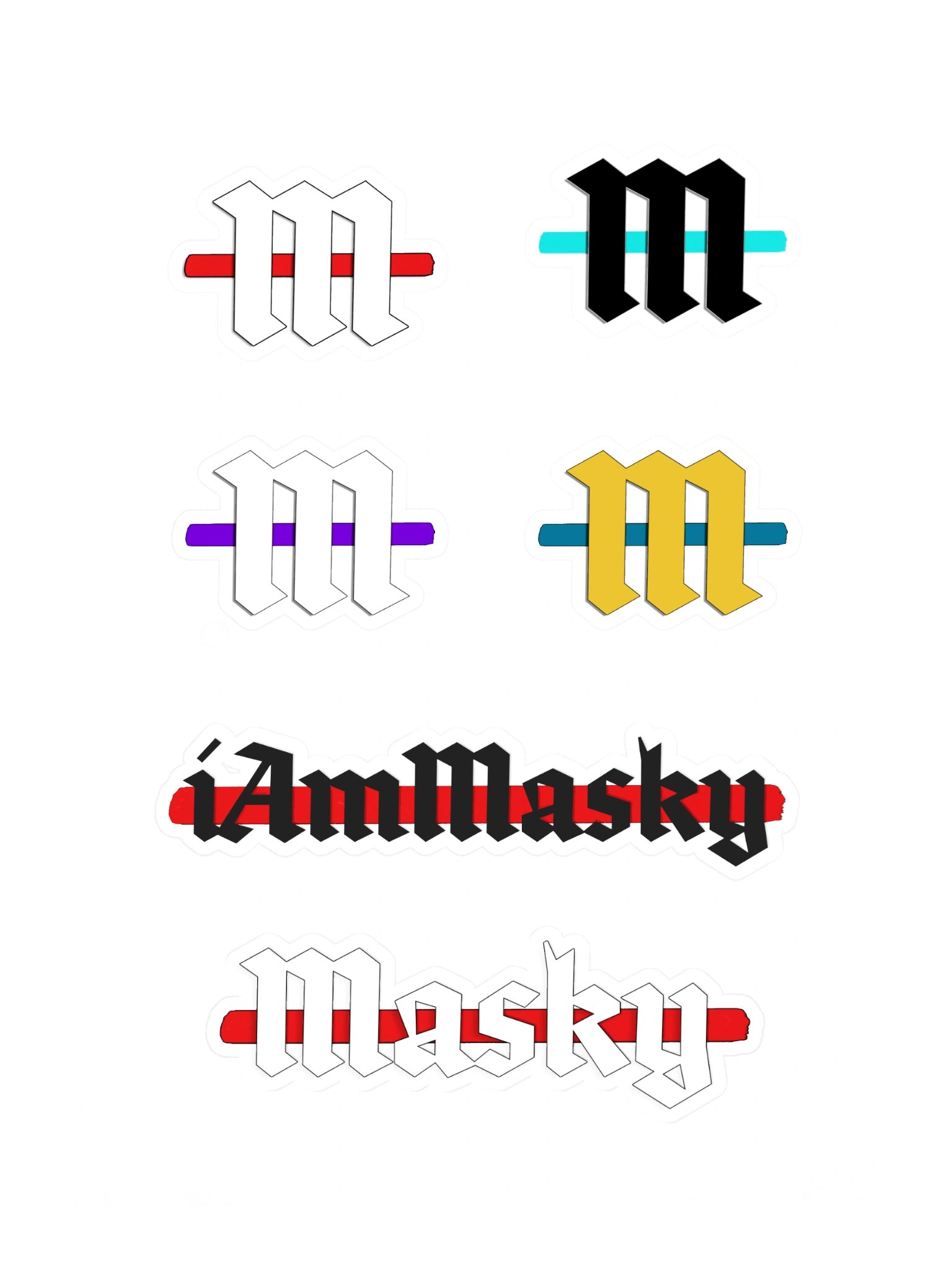 iAmMasky Branded - Sticker Sheet product image (3)