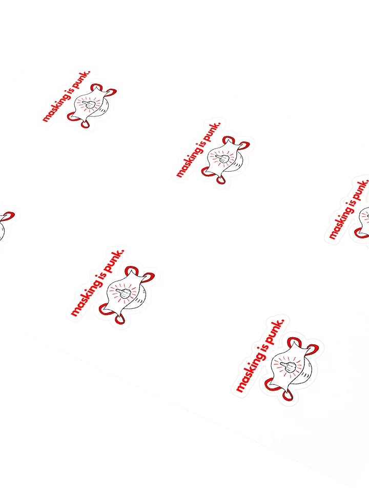 Masking Is Punk sticker 6 pack product image (2)