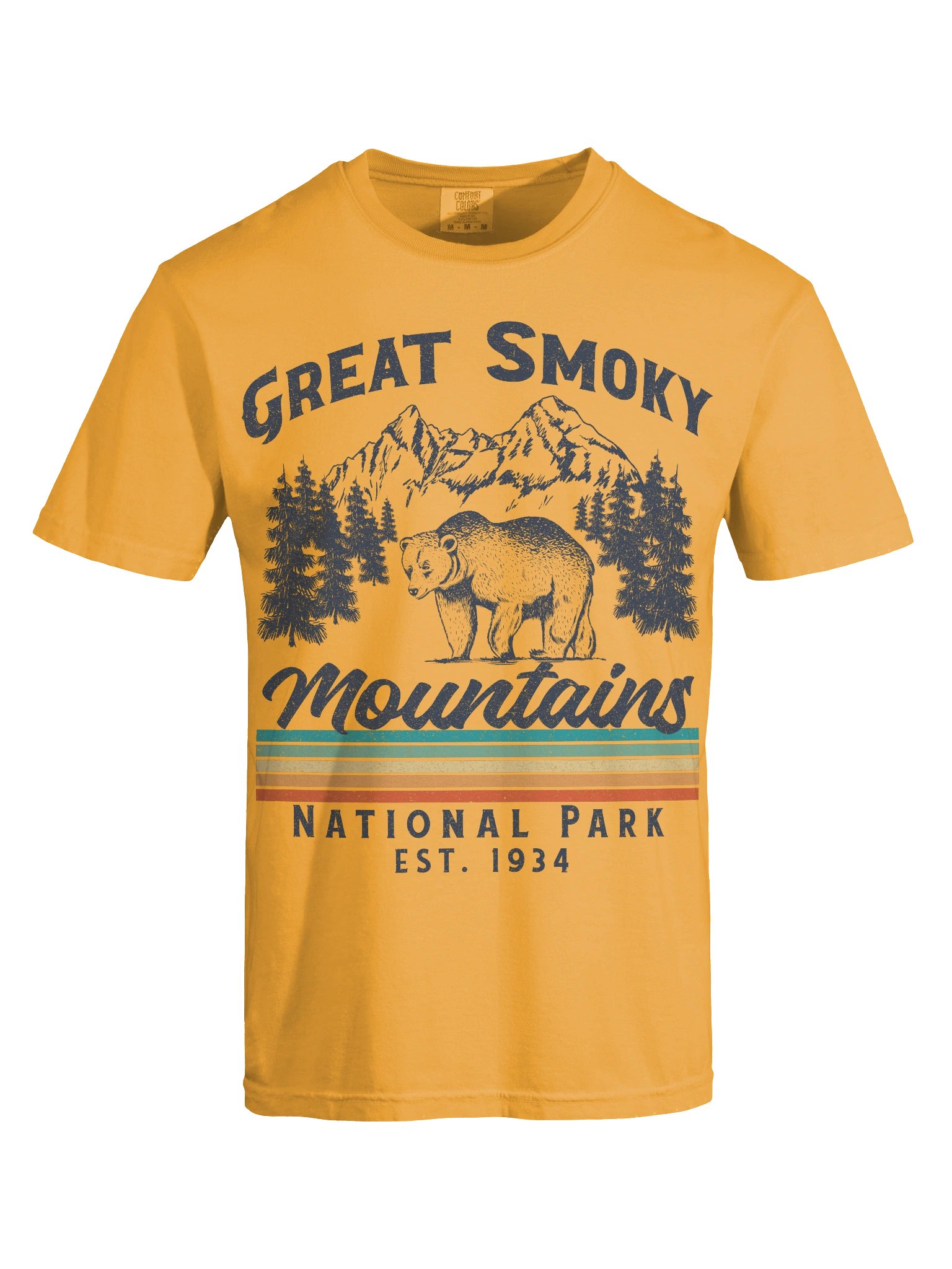 Great Smoky Mountains National Park Shirt – Vintage Bear Mountain Retro Outdoor Tee product image (8)