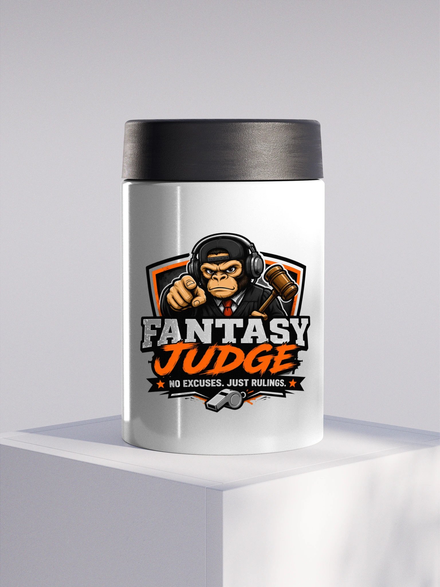 Fantasy Judge Gorilla Steel Koozie product image (1)
