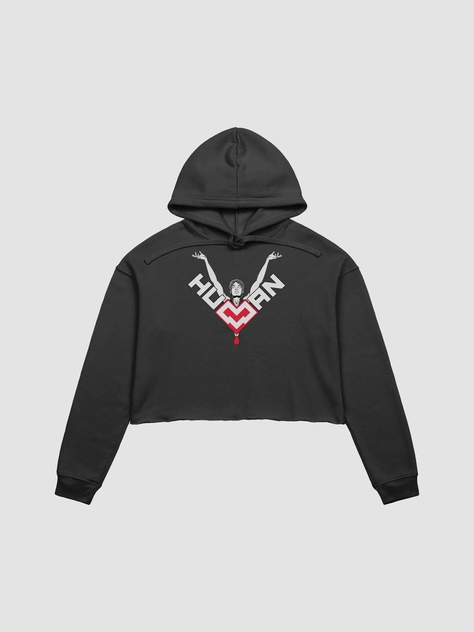 Human Cropped Hoodie product image (1)