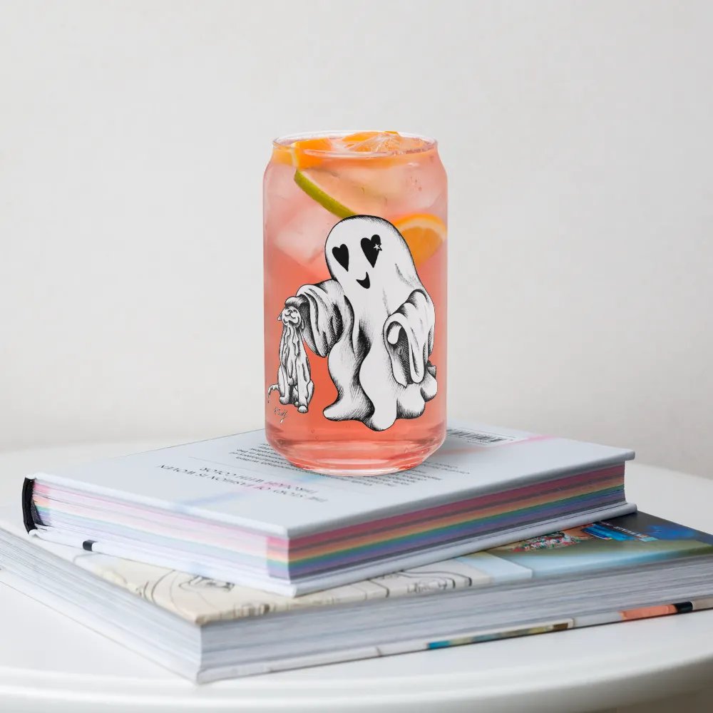 Ghost Cat and Ghost, Can-Shaped Glass product image (6)