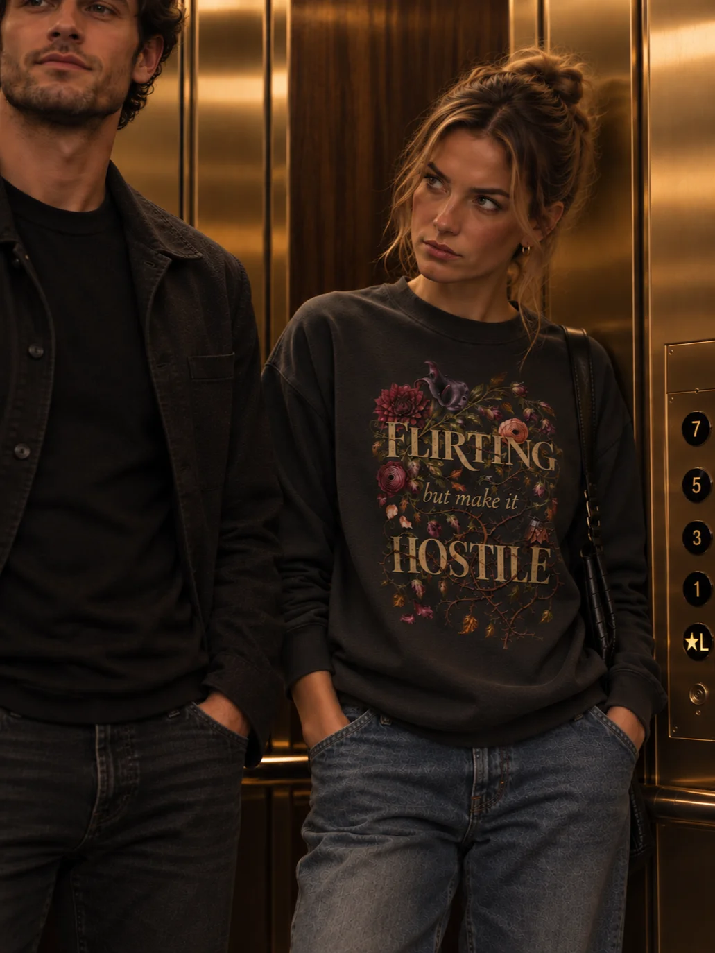 Flirting, but Make It Hostile Crewneck product image (1)
