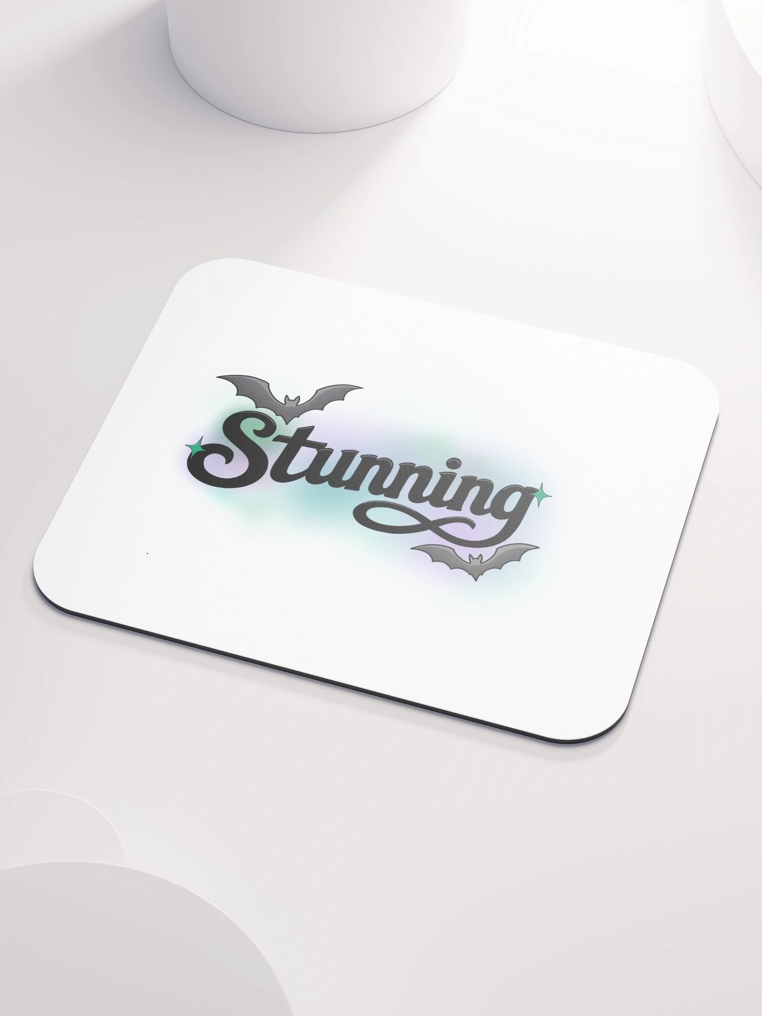Stunning - Black - White Mouse Pad product image (3)